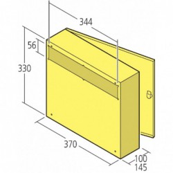 Renz Postkast V Binnen 33X37X10Cm Wit