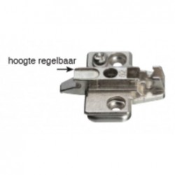 Mepla Montageplaat Click-On 0Mm