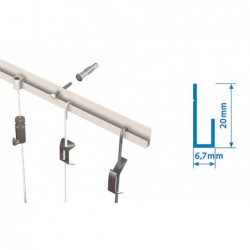 Classicrail J-Muurpr Wit Ral9010 20Kg 3M