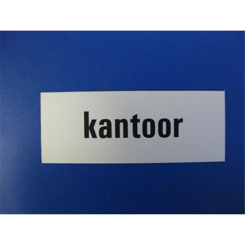 Tekstplaat 130X50Mm Alu Kantoor