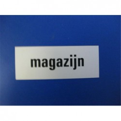 Tekstplaat 130X50Mm Alu Magazijn