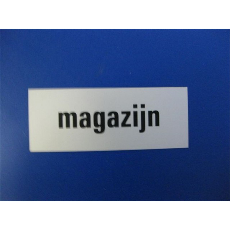 Tekstplaat 130X50Mm Alu Magazijn