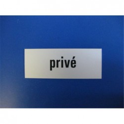 Tekstplaat 130X50Mm Alu Prive