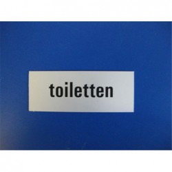 Tekstplaat 130X50Mm Alu Toiletten