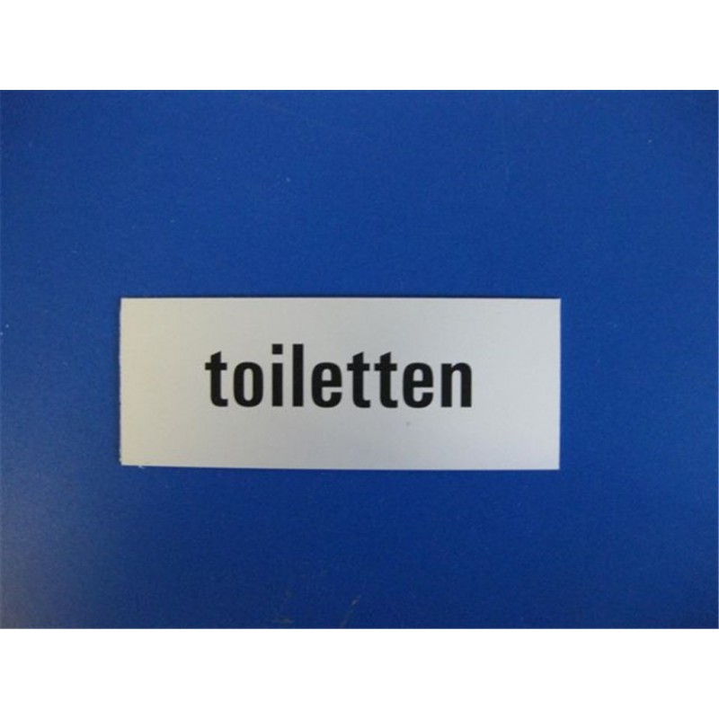 Tekstplaat 130X50Mm Alu Toiletten