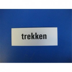 Tekstplaat 130X50Mm Alu Trekken