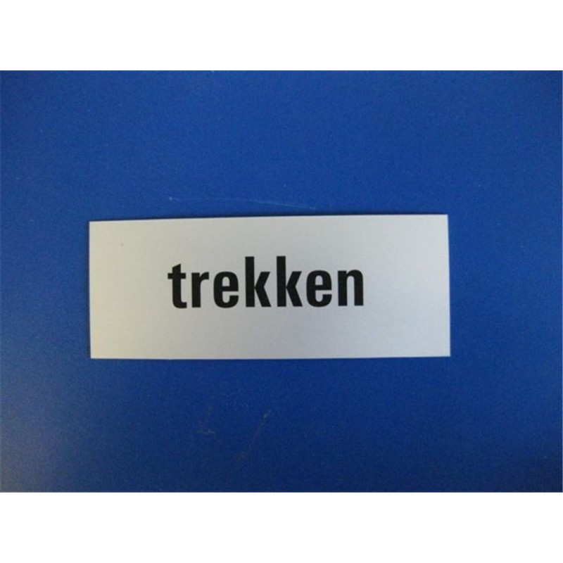 Tekstplaat 130X50Mm Alu Trekken