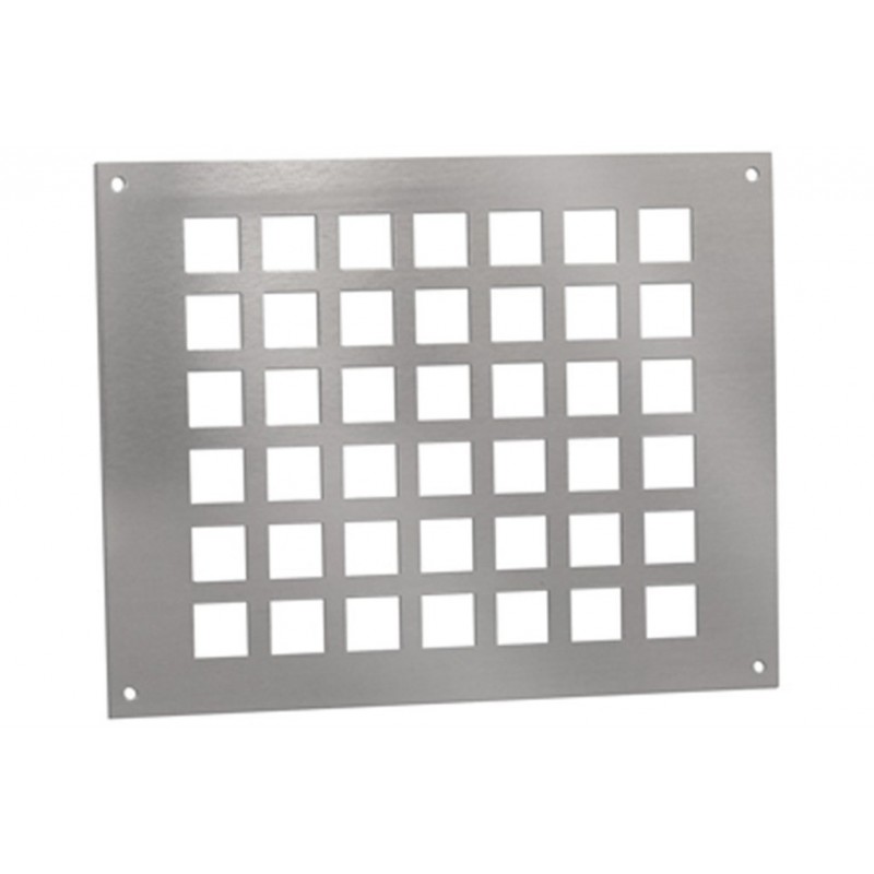 Ventilatieplaat Vlak 25X20Cm Alu