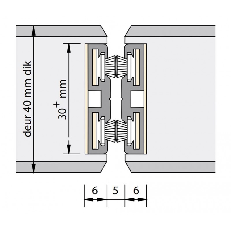 F-Pendelnaald 301 Dd40 240Cm Tbv 1! Deur F-Pendelnaald 301 Dd40 240Cm Tbv 1! Deur