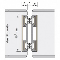 F-Pendelnaald 401 Dd54 240Cm Tbv 1! Deur