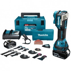 Makita Multitool Dtm52Rtjx2 18V 2Xli5A