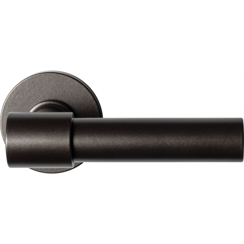 Hipi Deux+ deurkruk 105,5 mm op ronde rozet Dark blend | Mij...