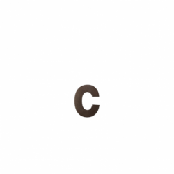 Letter C/ 116 mm Dark blend