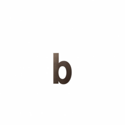 Letter B/ 156 mm Dark blend