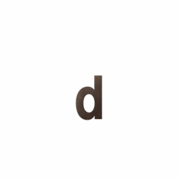 Letter D/ 156 mm Dark blend