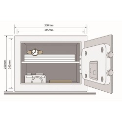 Yale Security Home Safe kluis YSB/250/EB1