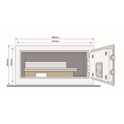 Yale Security Laptop Safe kluis YLB/200/EB1