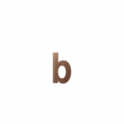 Letter B/ 156 mm Bronze blend