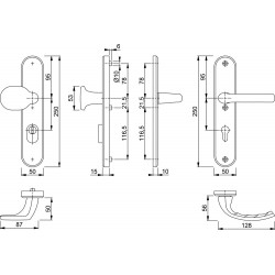 HOPPE 86G 3236 KERNTREK 3214 1710 PC72 DD40 3* F1