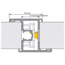 Deurnaald P2 Deurdikte 40 245cm U20x235 (600)