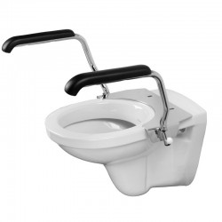 Jadacare Toiletbeugelset RVS Gepolijst - Hoogte 25cm