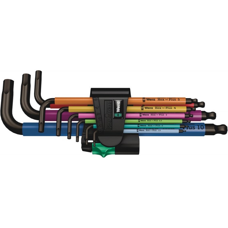 Wera Inbusset Hex-Plus 950/9 Multicolor 1.5-10 Lang