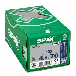 Spax T-Star Spaanplaatschroef Pk 4,5x80 DD - TX20 - Elvz - 100 Stuks