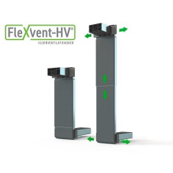 Tilmar FlexVent-HV Vloerventilatiekoker Vierkant