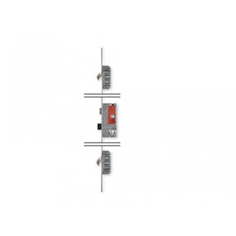 BUVA Meerpuntssluiting 7220R - Cilinderbediend - DM 65 - PC 72 - 2090mm - D2+D4 - SKG ***