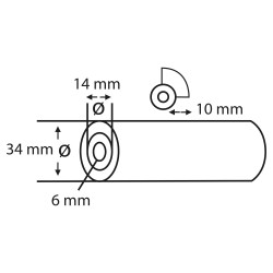 Copenhagen Pro Aflakroller Schuim 11cm