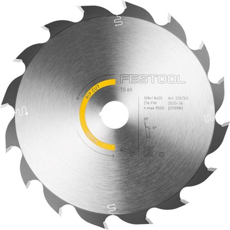 Cirkelzaagblad 168x1.8x20 PW16 Hout kopen? MijnIJzerwaren