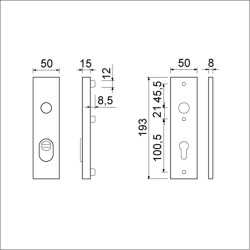 AMI KORTSCHILD VHB 193/15 KERNTREKBEVEILIGING PC55 DD38-45 F1 SKG***