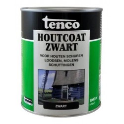 Tenco Houtcoat Teervrij - 1 Liter - Zwart