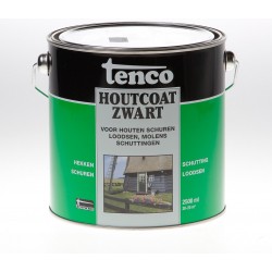 Tenco Houtcoat Teervrij - 2,5 Liter - Zwart