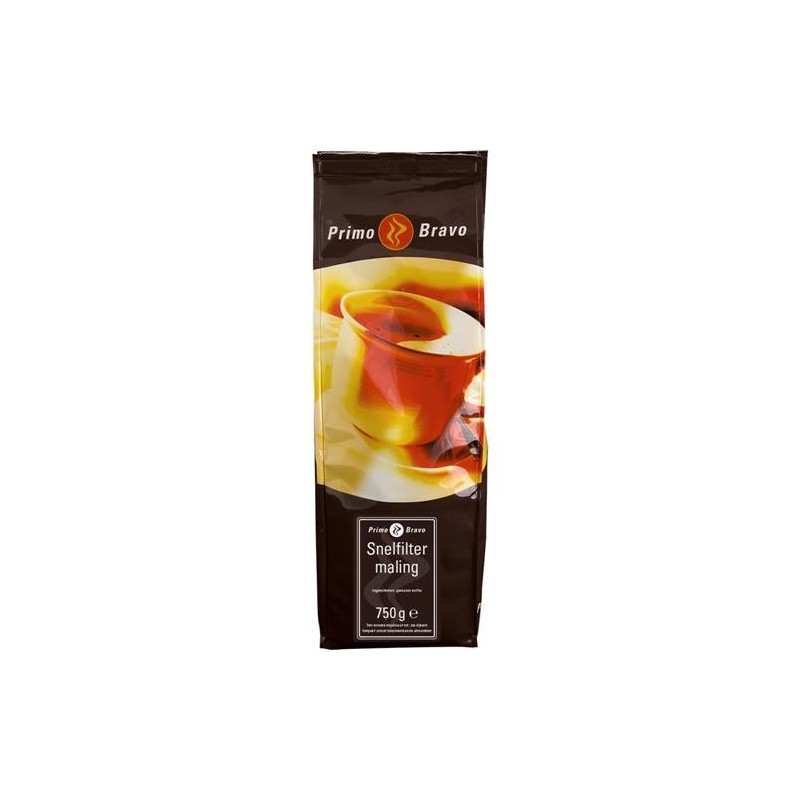 Primo Bravo Snelfilterkoffie - Pak - 750gr