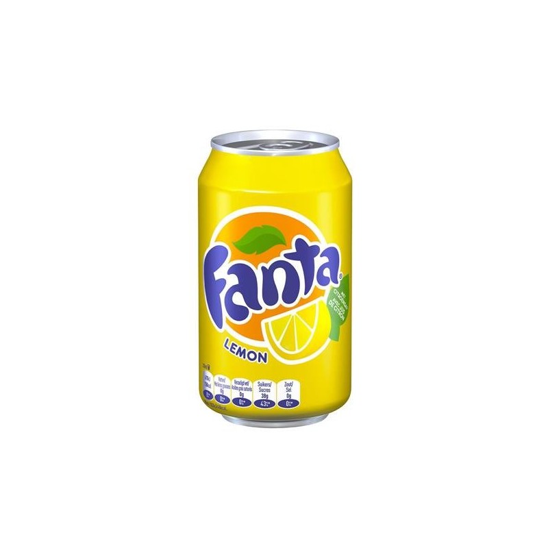 Fanta Lemon Zero Blik - 33cl - 24/Tray
