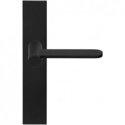 Massieve deurkruk ongeveerd op schild blind - mat zwart - TENSE by Betram Beerbaum - BB102P236SFC
