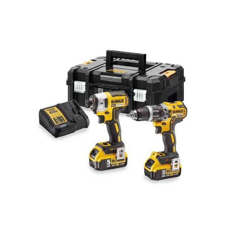 DeWALT Accu Combi Set DCK266P2T - 18V - DCD796 + DCF887