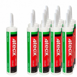 Doos 4Tecx Montagekit High Tack 290ml - Wit - 12 stuks