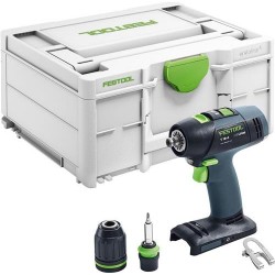 Festool Accu Schroefboormachine T18+3 Basic + Gratis Accu