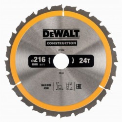 DeWALT Cirkelzaagblad - Ø 216mm Asgat 30mm - 24T