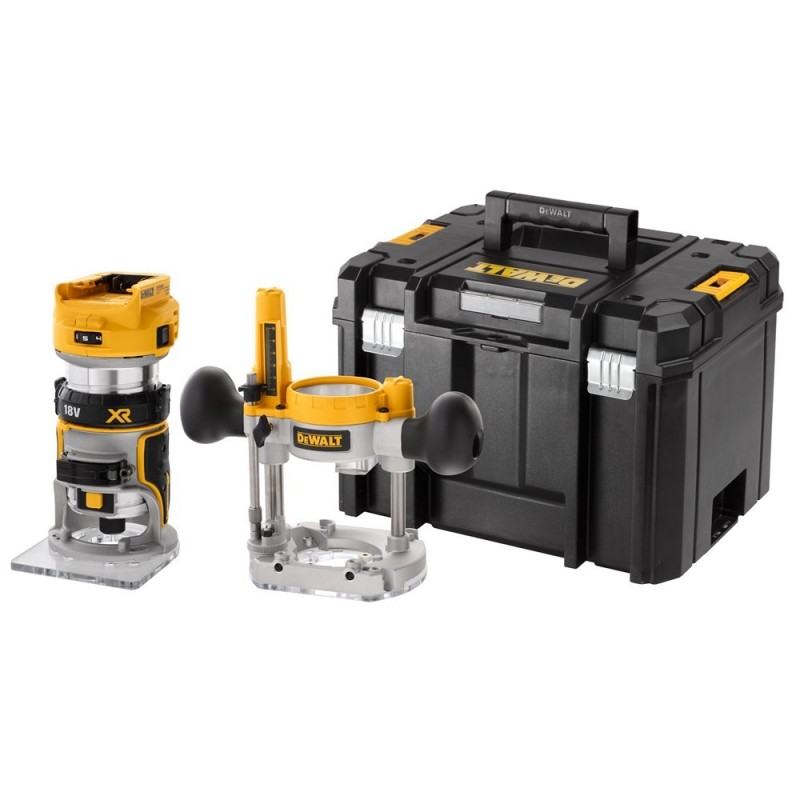 DeWALT Invalfrees met verwisselbare zool DCW604 - 18V - in TSTAK koffer - zonder accu