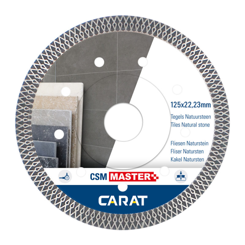 Carat Diamantzaag Tegels/Natuursteen Ø115x22.23 mm - CSM Master