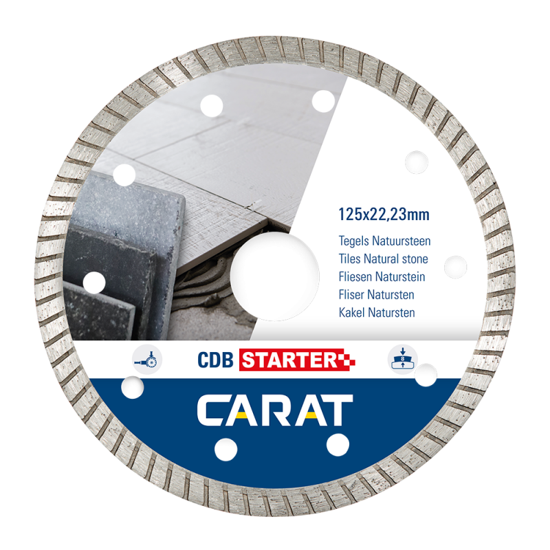 Carat Diamantzaag Tegels/Natuursteen Ø115x22.23 mm - CDB Starter