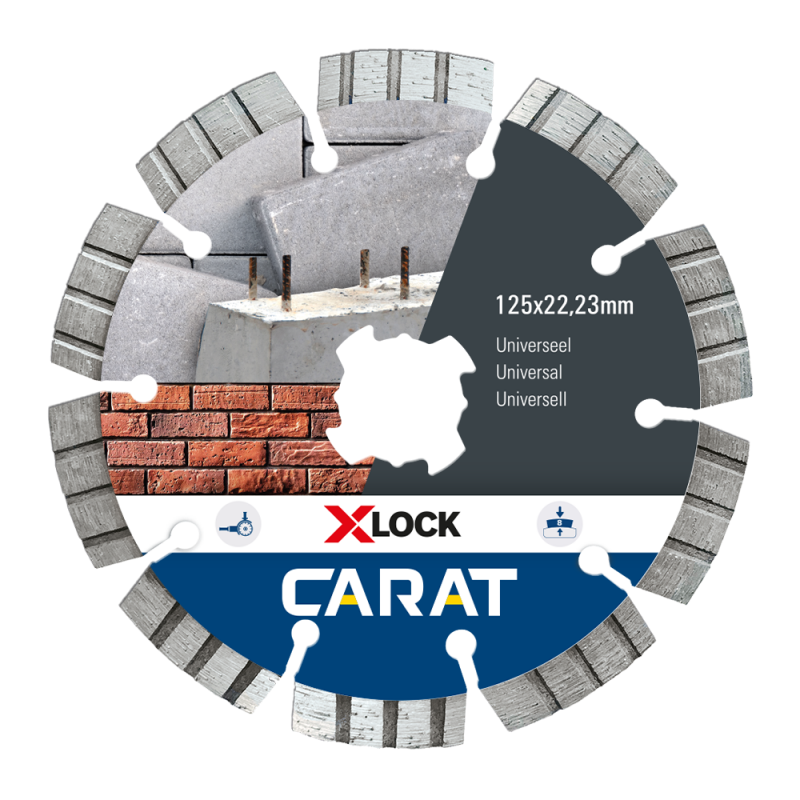 Carat Diamantzaag X-Lock Universeel Ø125x22.23mm