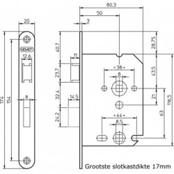 4TECX WC-Slot 1264/4U-50mm WC63