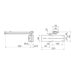 ASSA ABLOY Deurdranger DC 200 - EN 2-4 - Zonder Arm