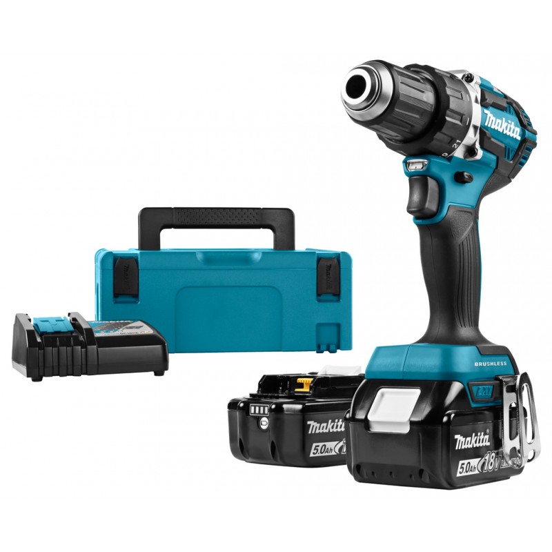 Makita Boormachine DDF484RTJ - 18v - 2x li5a accu's