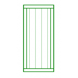 Houten deur Standaard design