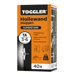 Toggler Hollewandplug TA 3-6mm - 40 stuks